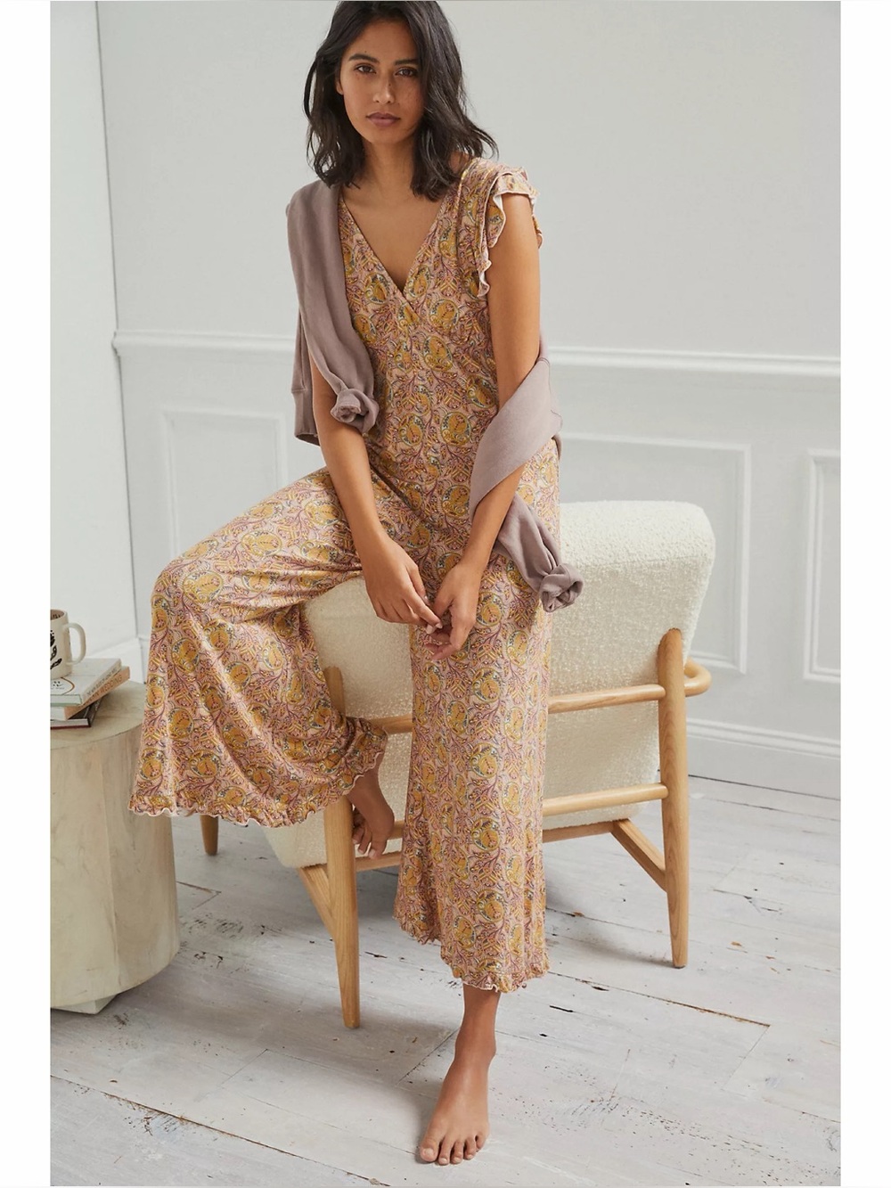 By Anthropologie Matilda Ruffled Jumpsuit